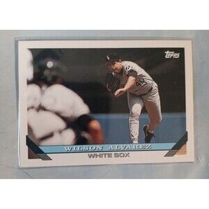 1993 Topps Baseball Card Chicago White Sox Wilson Alvarez